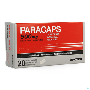 Paracaps 500mg 20 Capsules