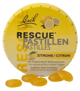 Bach Flower Rescue Pastilles Citron Sans Sucre 50g
