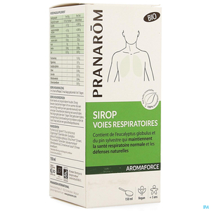 Pranarôm Aromaforce Sirop Voies Respiratoires Bio 150ml