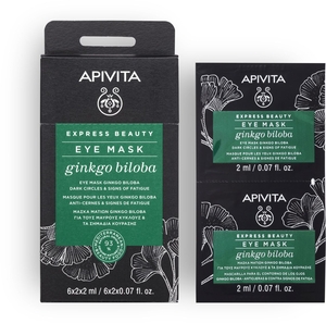 Apivita Express Beauty Eye Mask Ginkgo Biloba 2 x 2,2ml