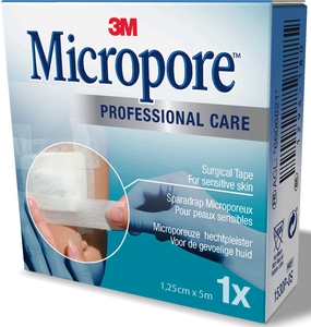 Micropore 3M Sparadrap Microporeux 1,25cm x 5m (blanc)