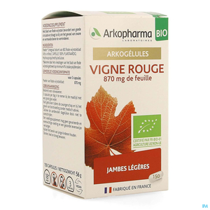 Arkogelules Vigne Rouge Bio 150 Capsules (Nouvelle Formule)