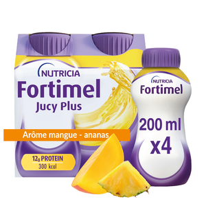 Fortimel Jucy Plus Arôme Mangue Ananas 4x200ml