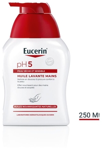 Eucerin pH5 Huile Lavante Mains Sèches et Abimées avec pompe 250ml