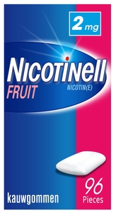 Nicotinell Fruit 2mg 96 Gommes à Macher