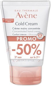 Avène Cold Cream Crème Mains Concentrée Duo 2x50ml (2ème produit à - 50%)