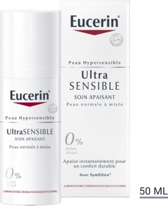 Eucerin UltraSENSIBLE Soin Apaisant Peau Normale à Mixte Peau Hypersensible avec pompe 50ml