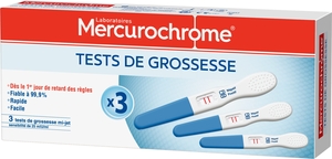 Mercurochrome Test Grossesse 3 Pièces