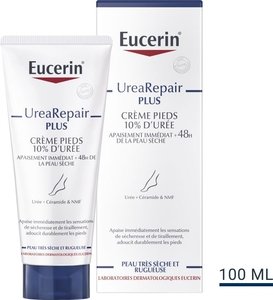 Eucerin UreaRepair Plus Crème Pieds 10% d&#039;Urée Peau Très Sèche et Rugueuse Tube 100ml